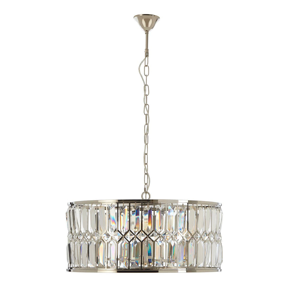 Crystal Cross Round Chandelier
