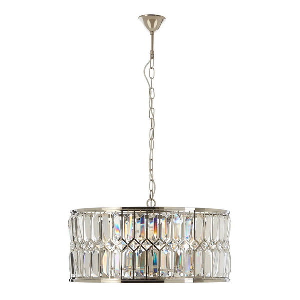Crystal Cross Round Chandelier