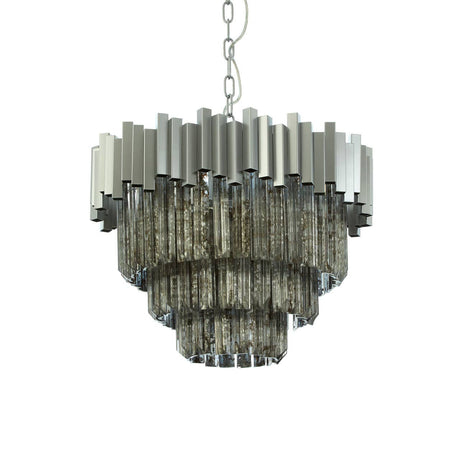 Elegant Tiered Glass Chandelier