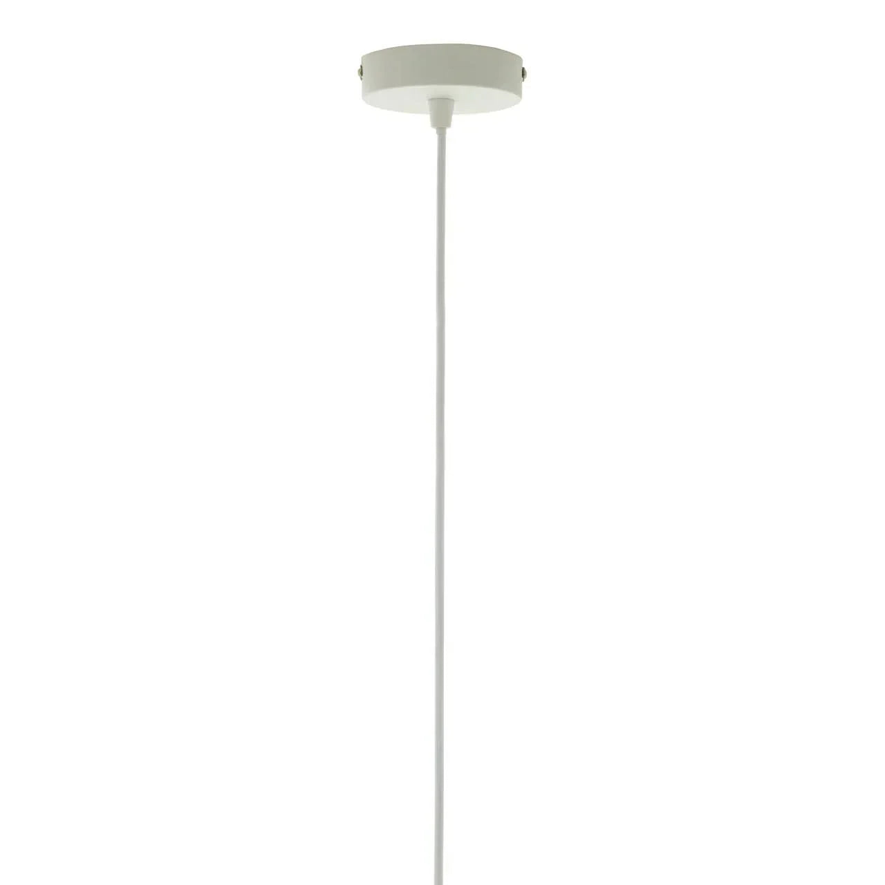 Ceiling rose with white pendant light cable for hanging pendant lighting