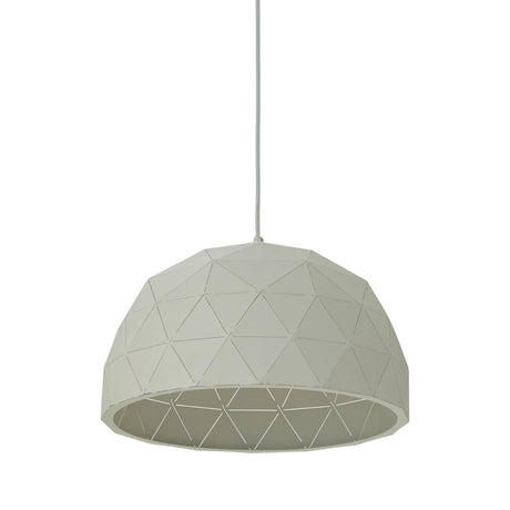 Modern White Steel Pendant Light