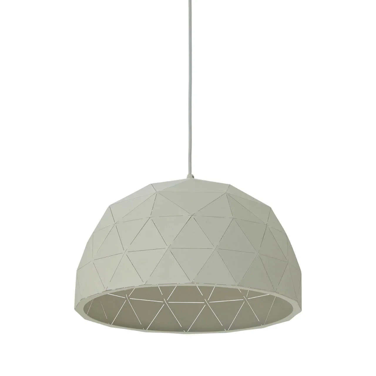Modern White Steel Pendant Light