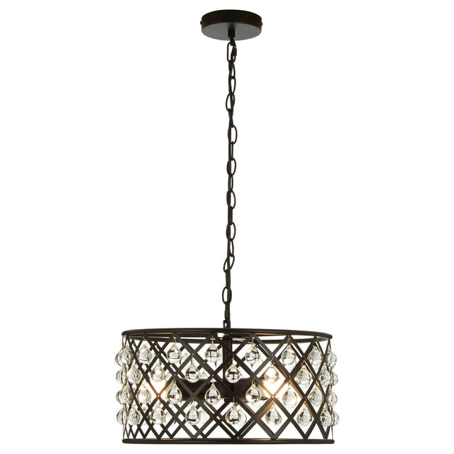 Crystal Drum Pendant Light