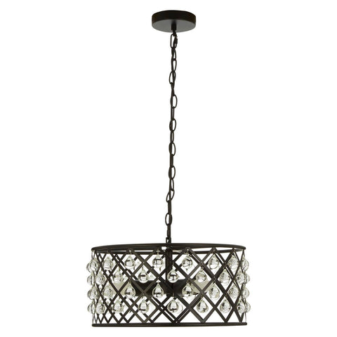 Crystal Drum Pendant Light