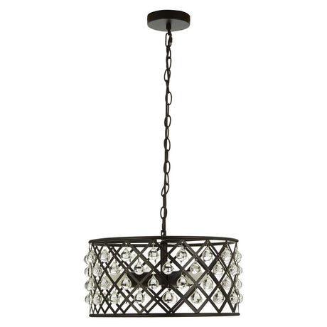 Crystal Drum Pendant Light