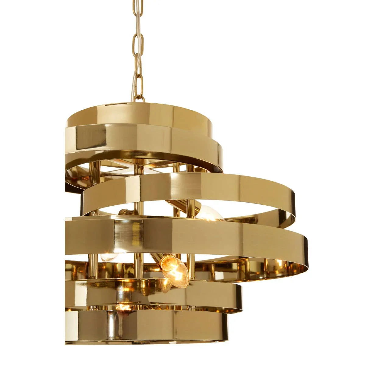 Luxe Gold Ring Pendant Light
