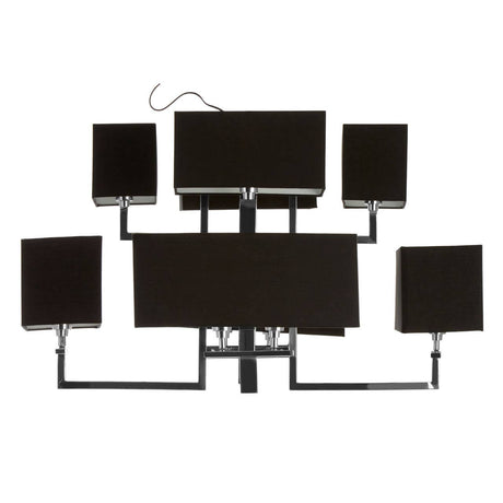 Modern Black Fabric Pendant Light