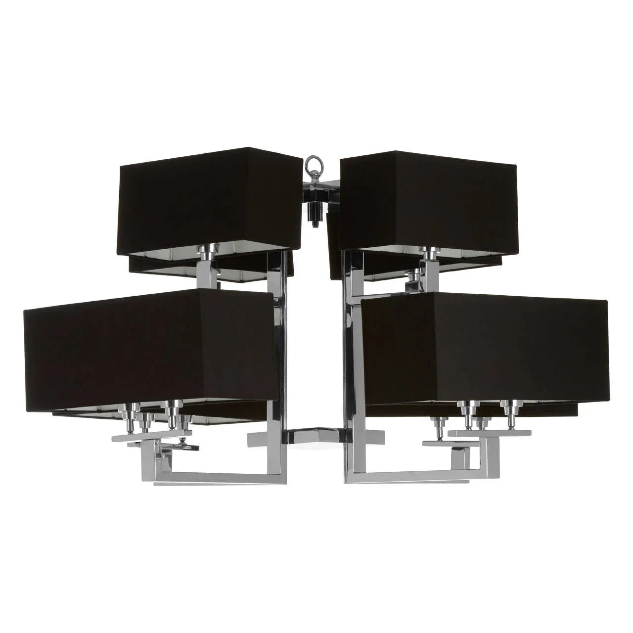 Modern Black Fabric Pendant Light