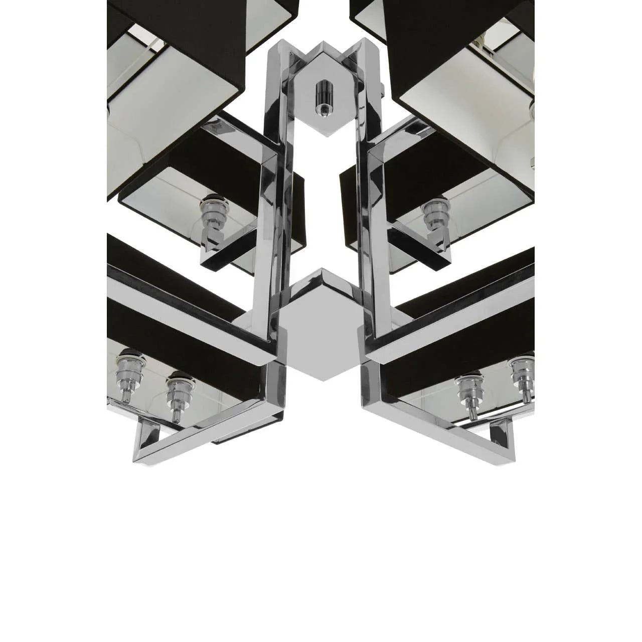 Modern Black Fabric Pendant Light