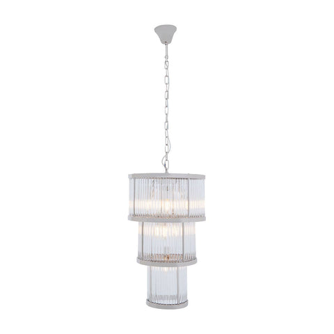 Luxe Glass Fluted Chandelier