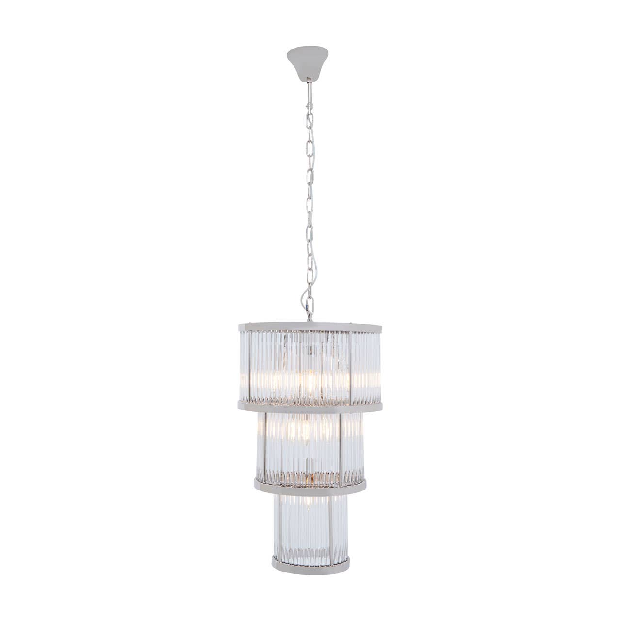 Luxe Glass Fluted Chandelier