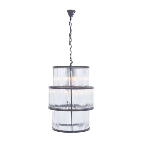 Luxe Glass Tiered Chandelier