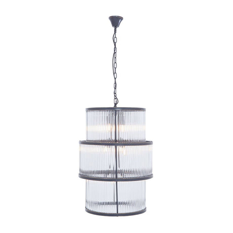 Luxe Glass Tiered Chandelier