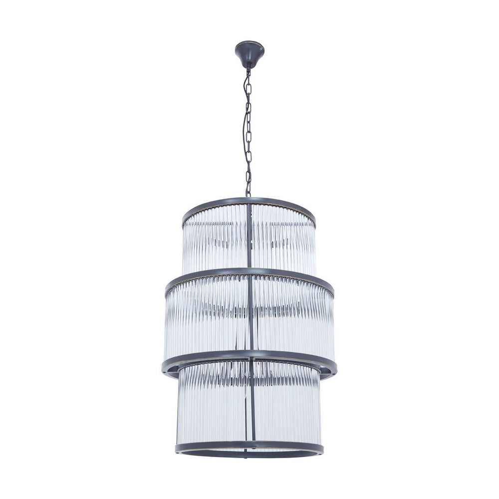 Luxe Glass Tiered Chandelier