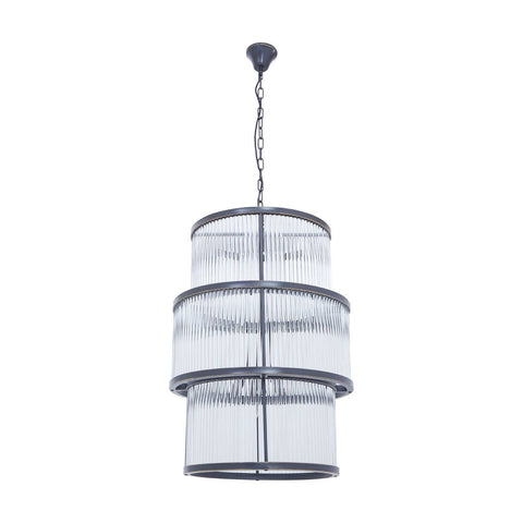 Luxe Glass Tiered Chandelier