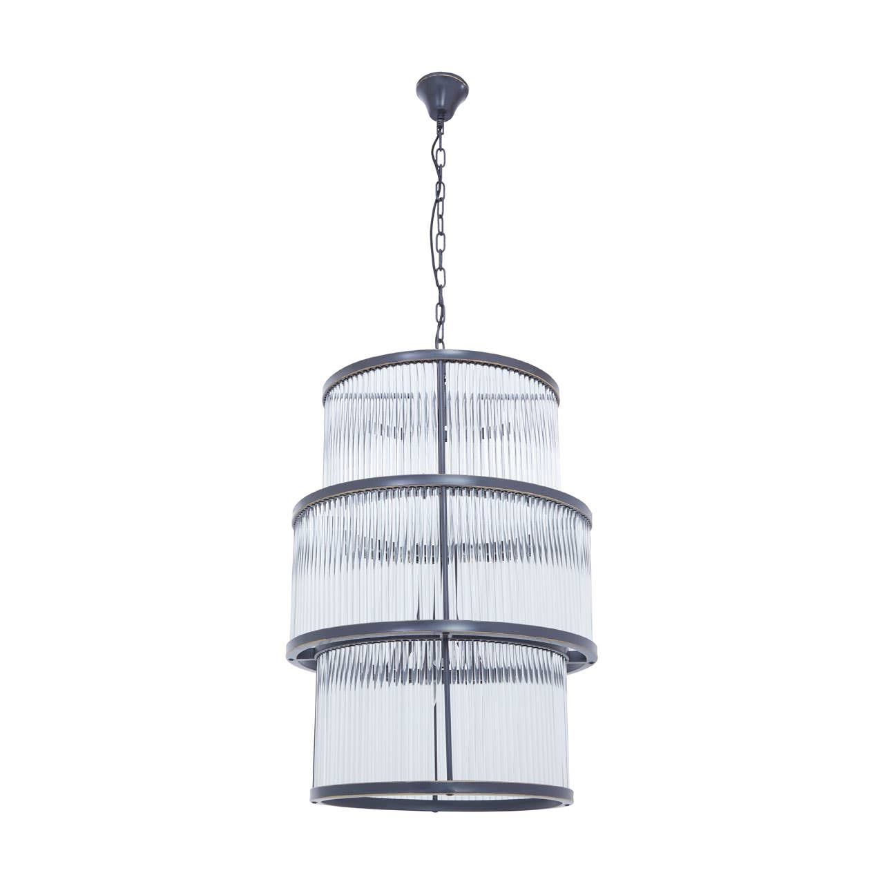 Luxe Glass Tiered Chandelier