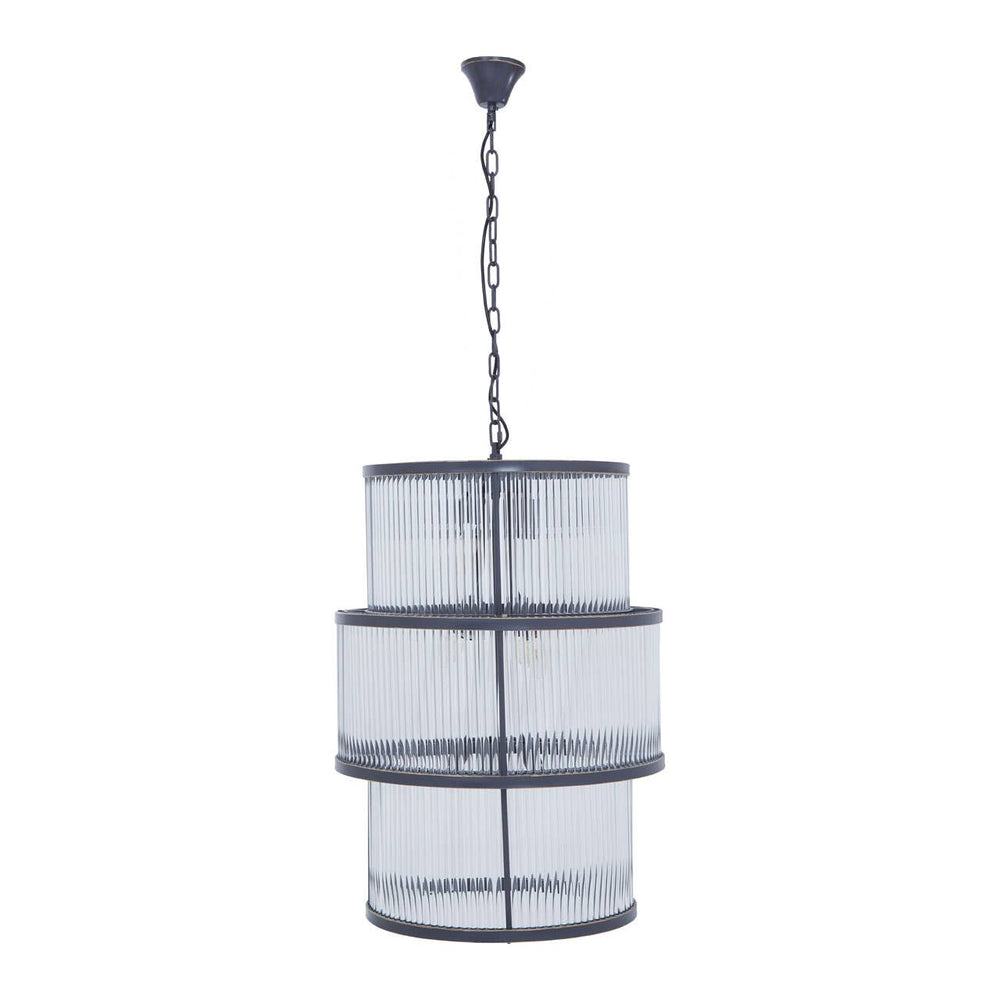 Luxe Glass Tiered Chandelier