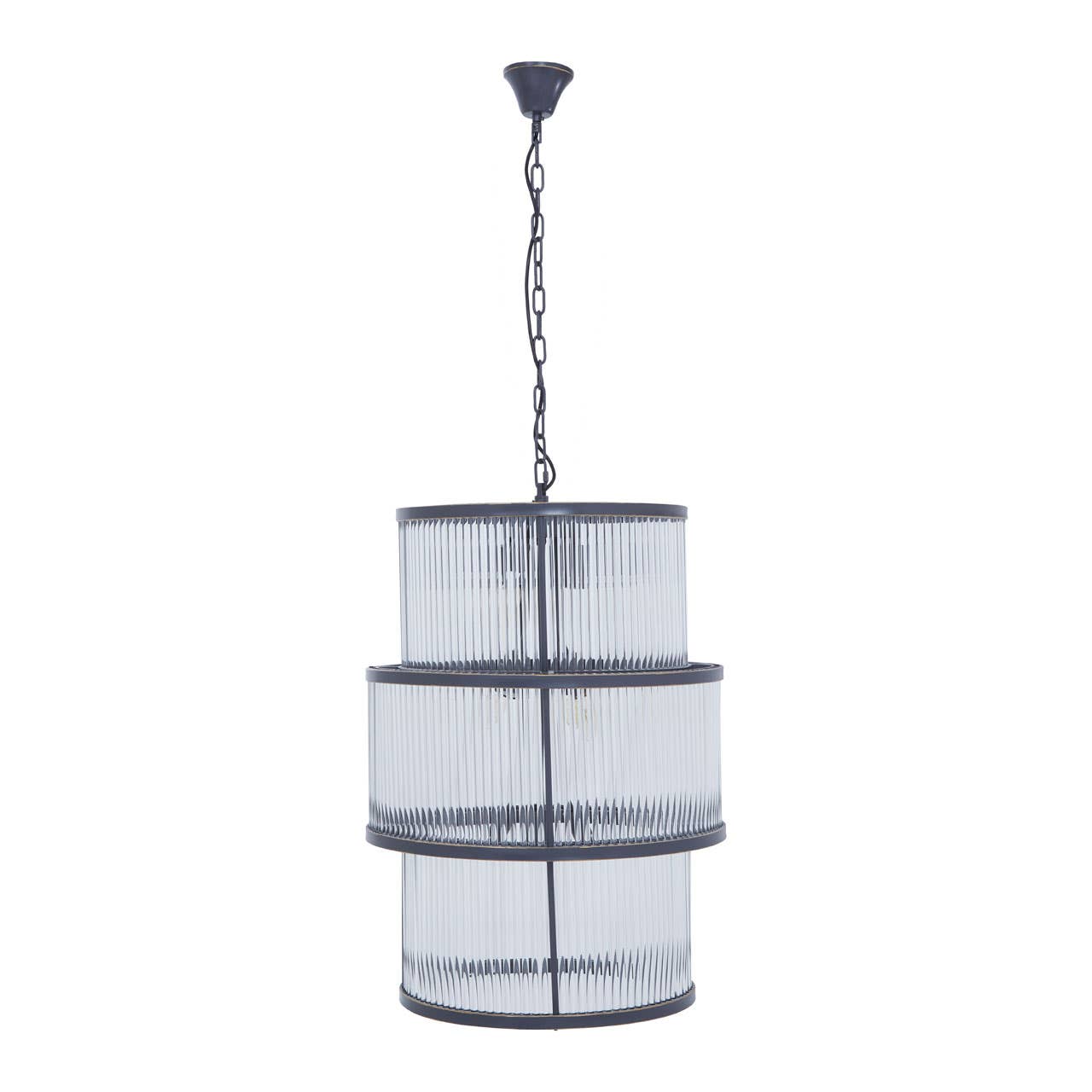 Luxe Glass Tiered Chandelier