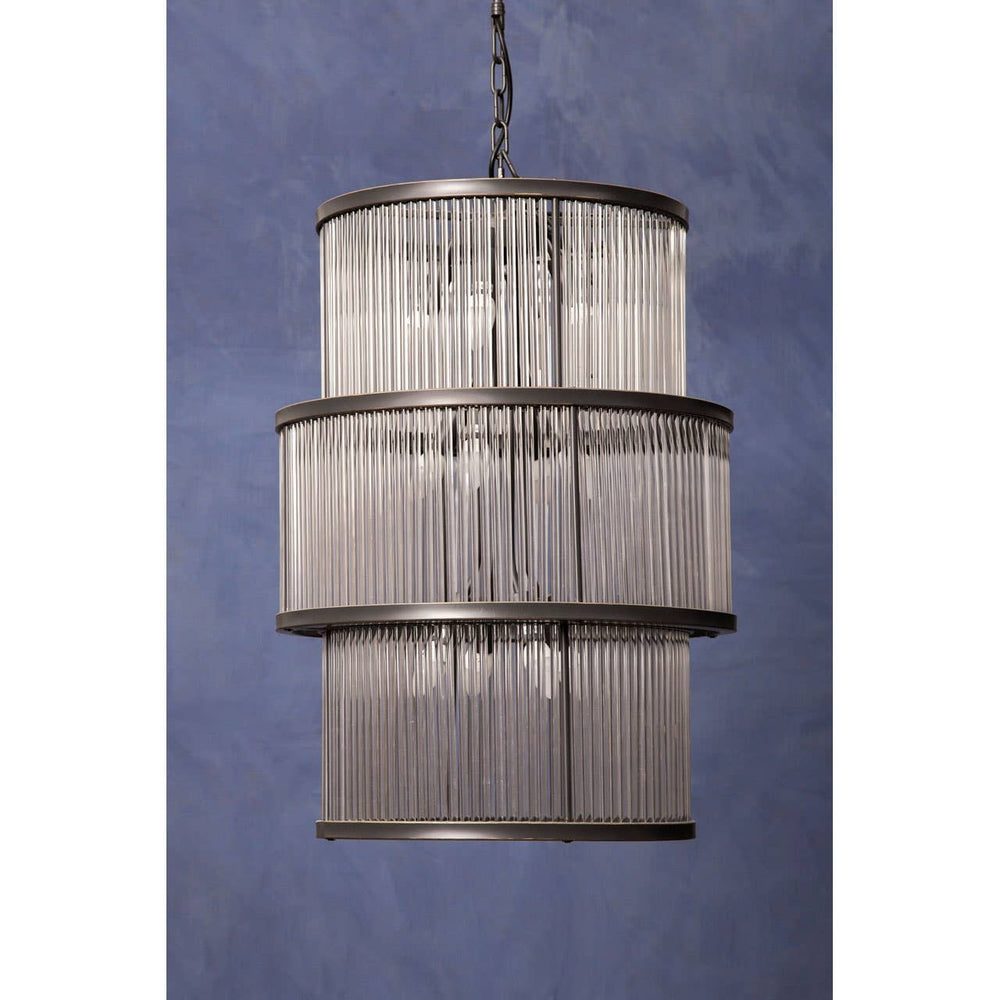 Luxe Glass Tiered Chandelier