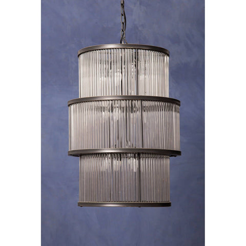 Luxe Glass Tiered Chandelier