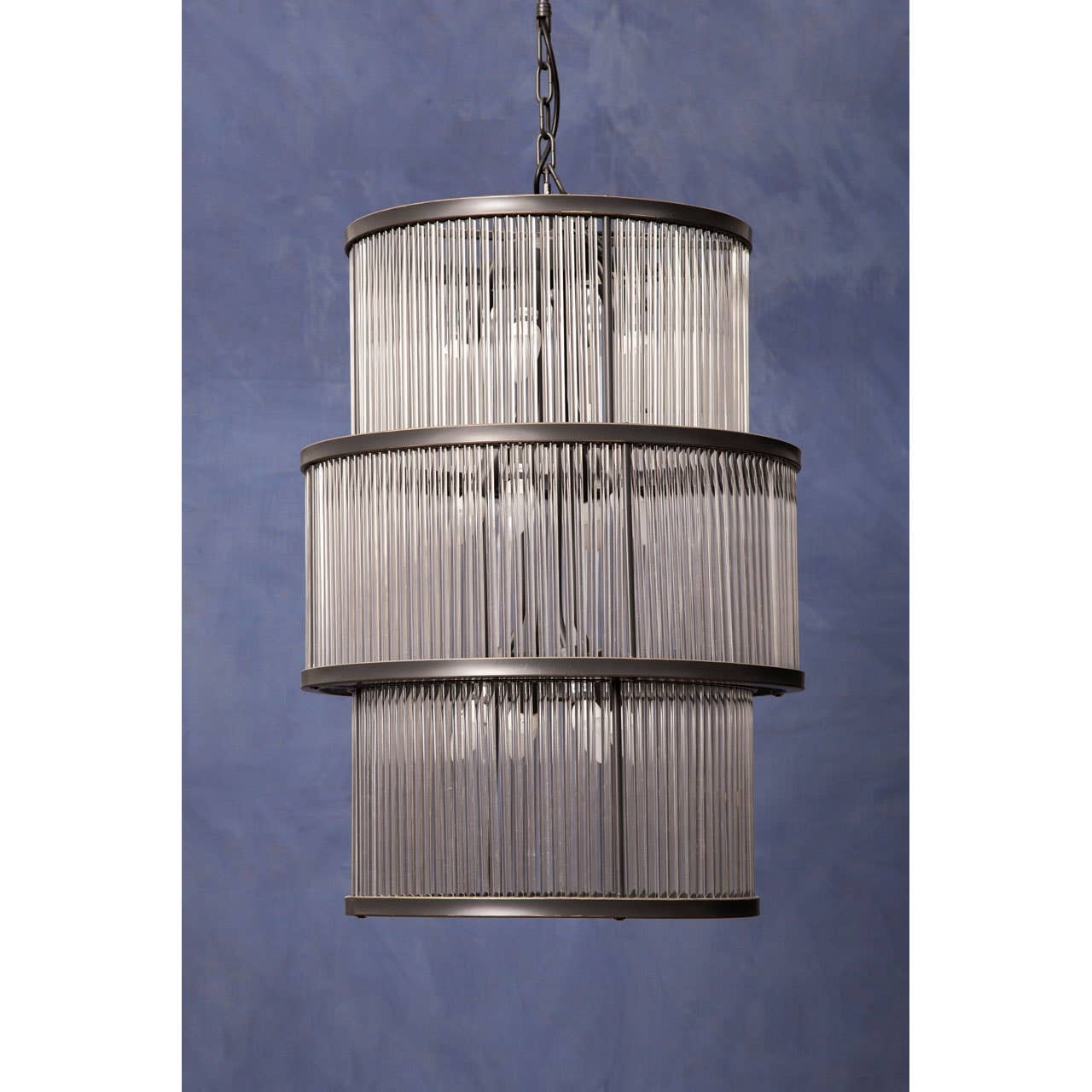 Luxe Glass Tiered Chandelier