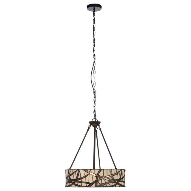 Art Glass Branch Pendant Light