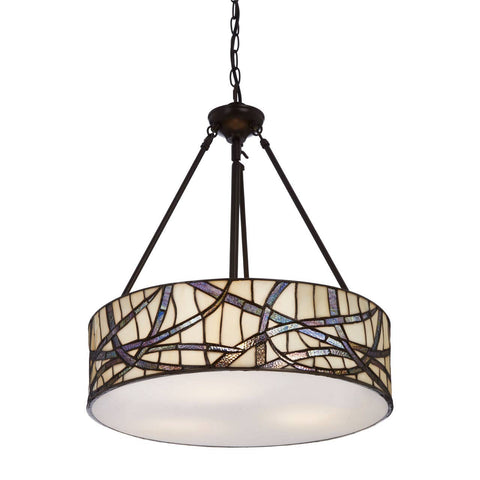Art Glass Branch Pendant Light