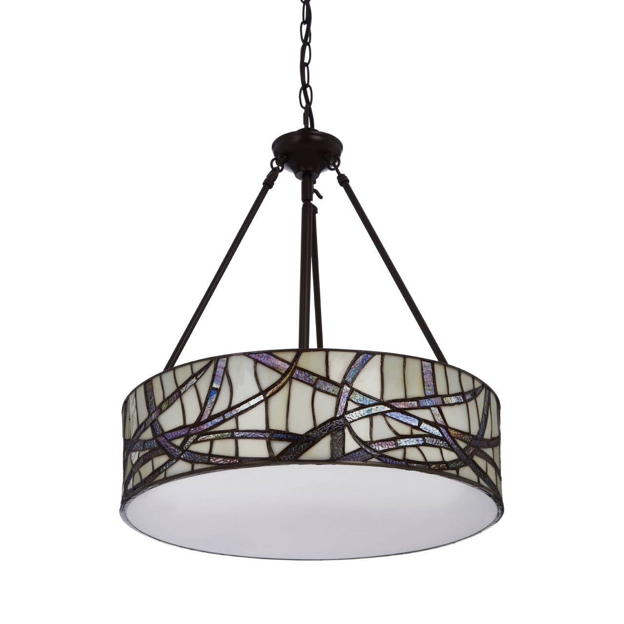 Art Glass Branch Pendant Light