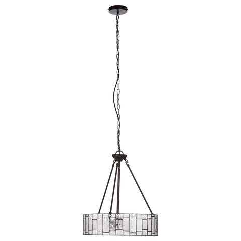 Bronze Glass Pendant Light