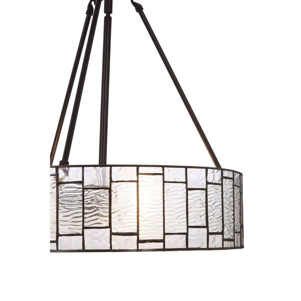 Bronze Glass Pendant Light