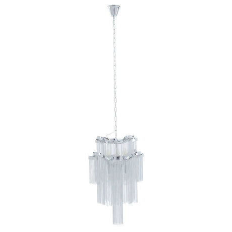 Chrome Tiered Pendant Light