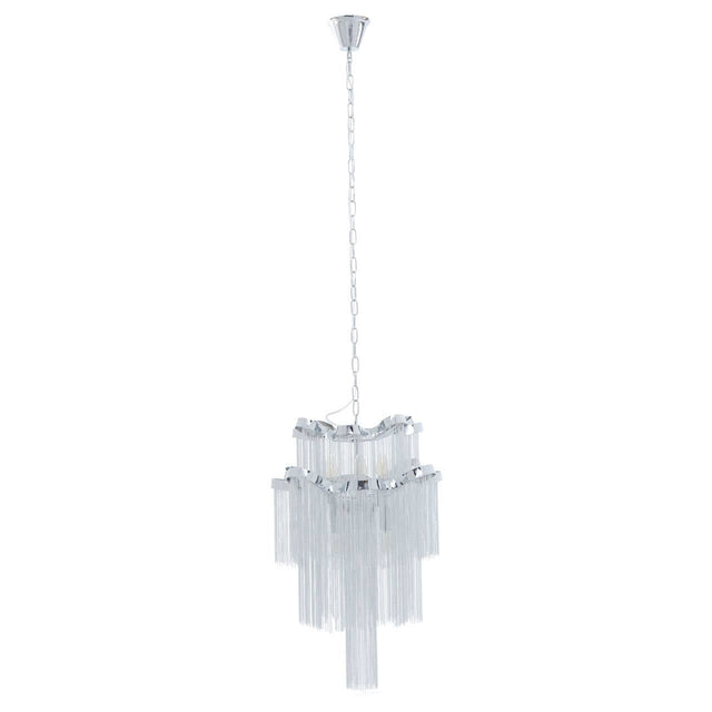Chrome Tiered Pendant Light