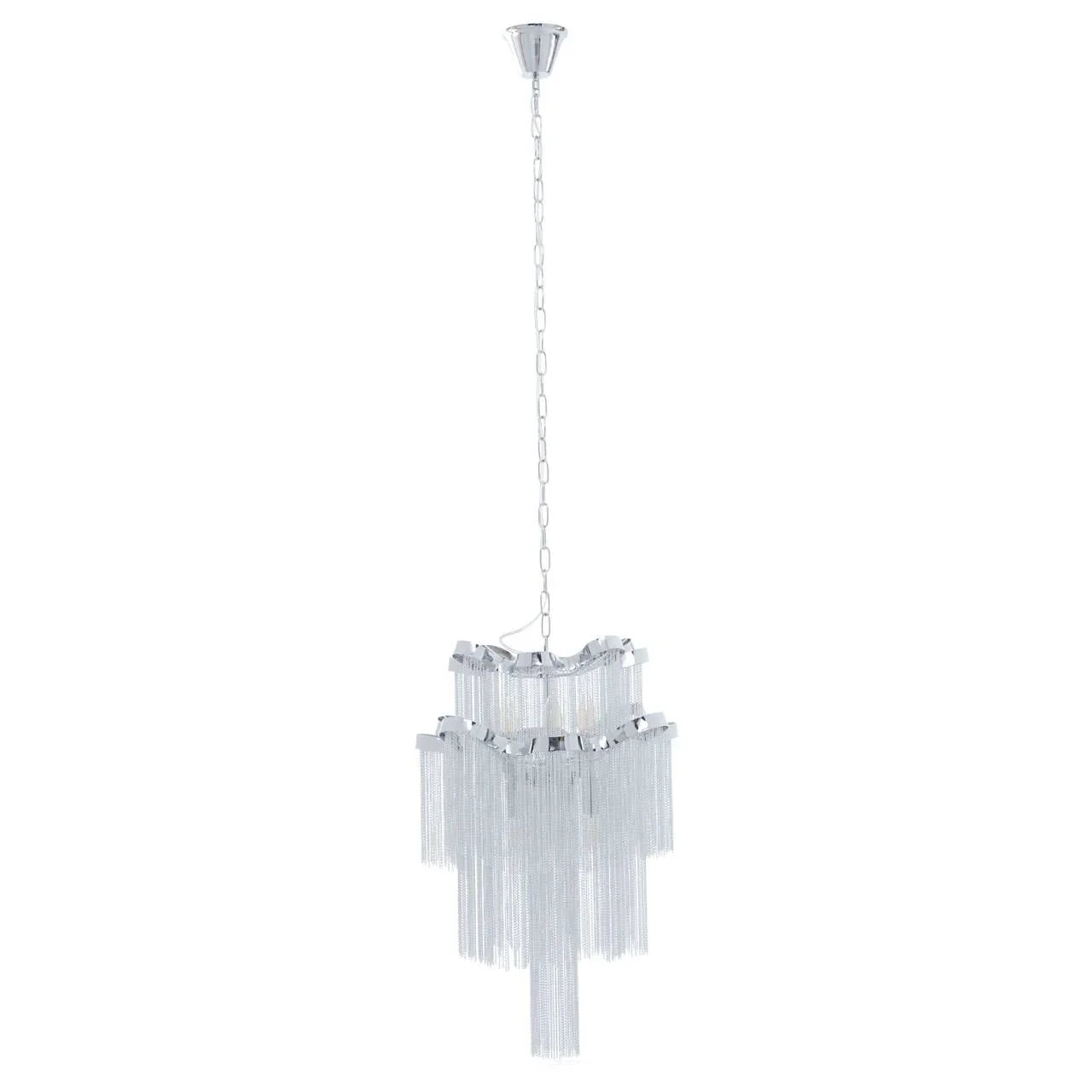 Chrome Tiered Pendant Light