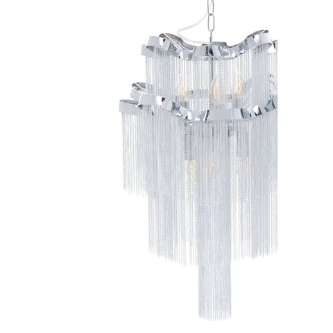 Chrome Tiered Pendant Light