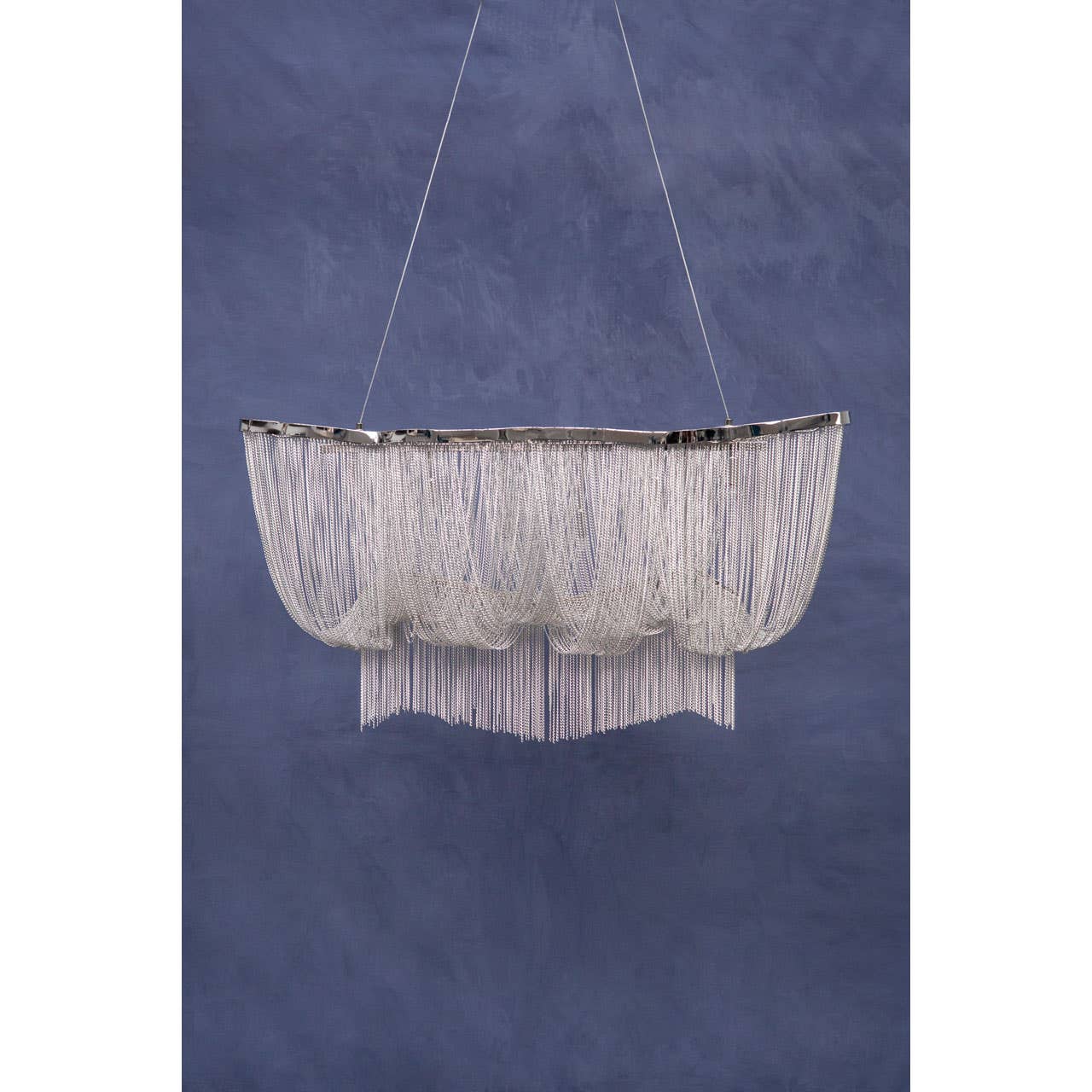 Luxe Chrome Chain Pendant