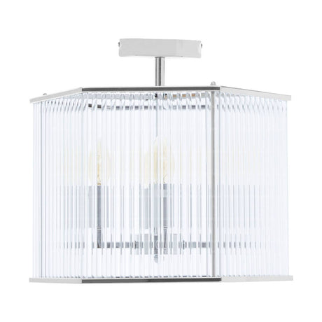 Hexagonal Glass Glow Pendant