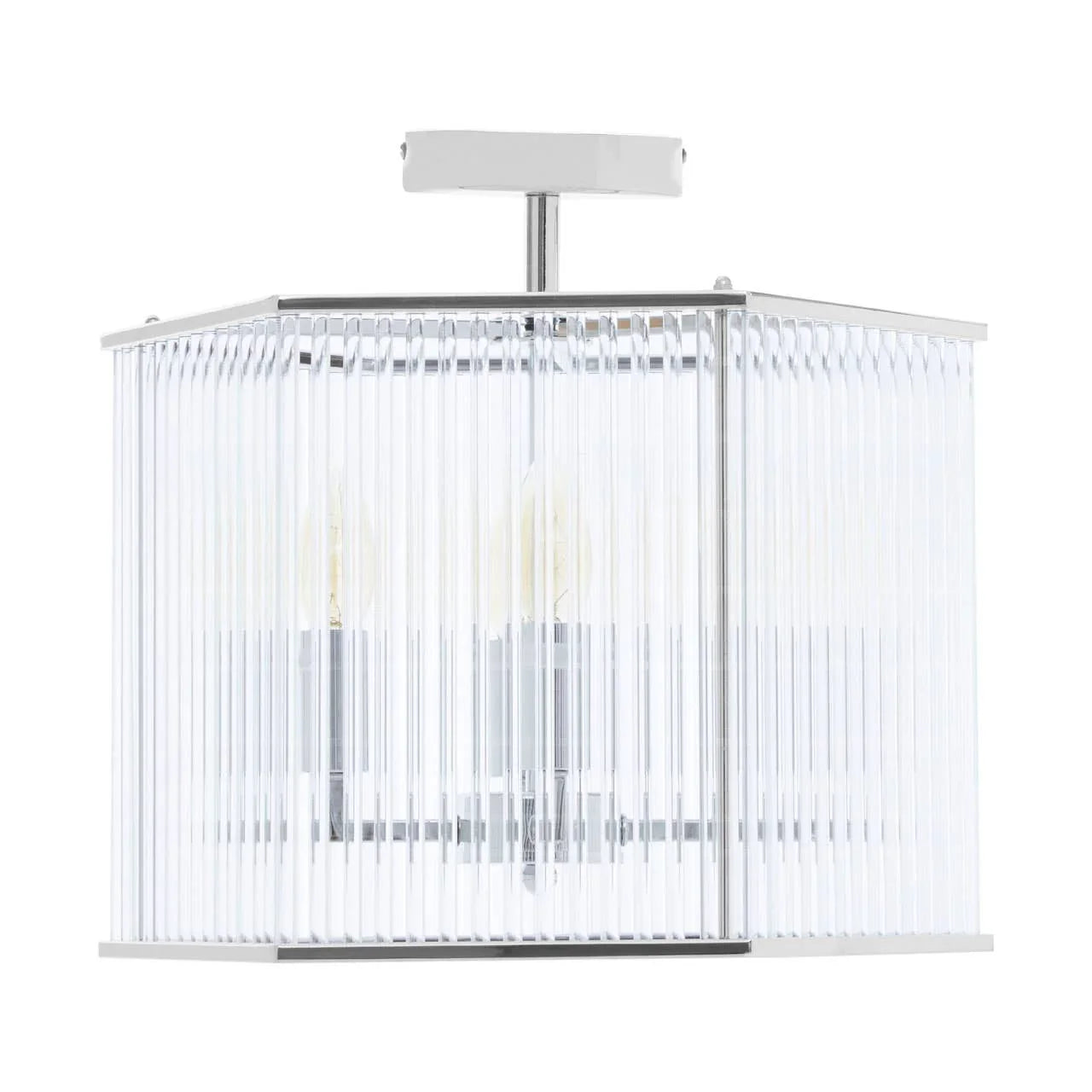 Hexagonal Glass Glow Pendant