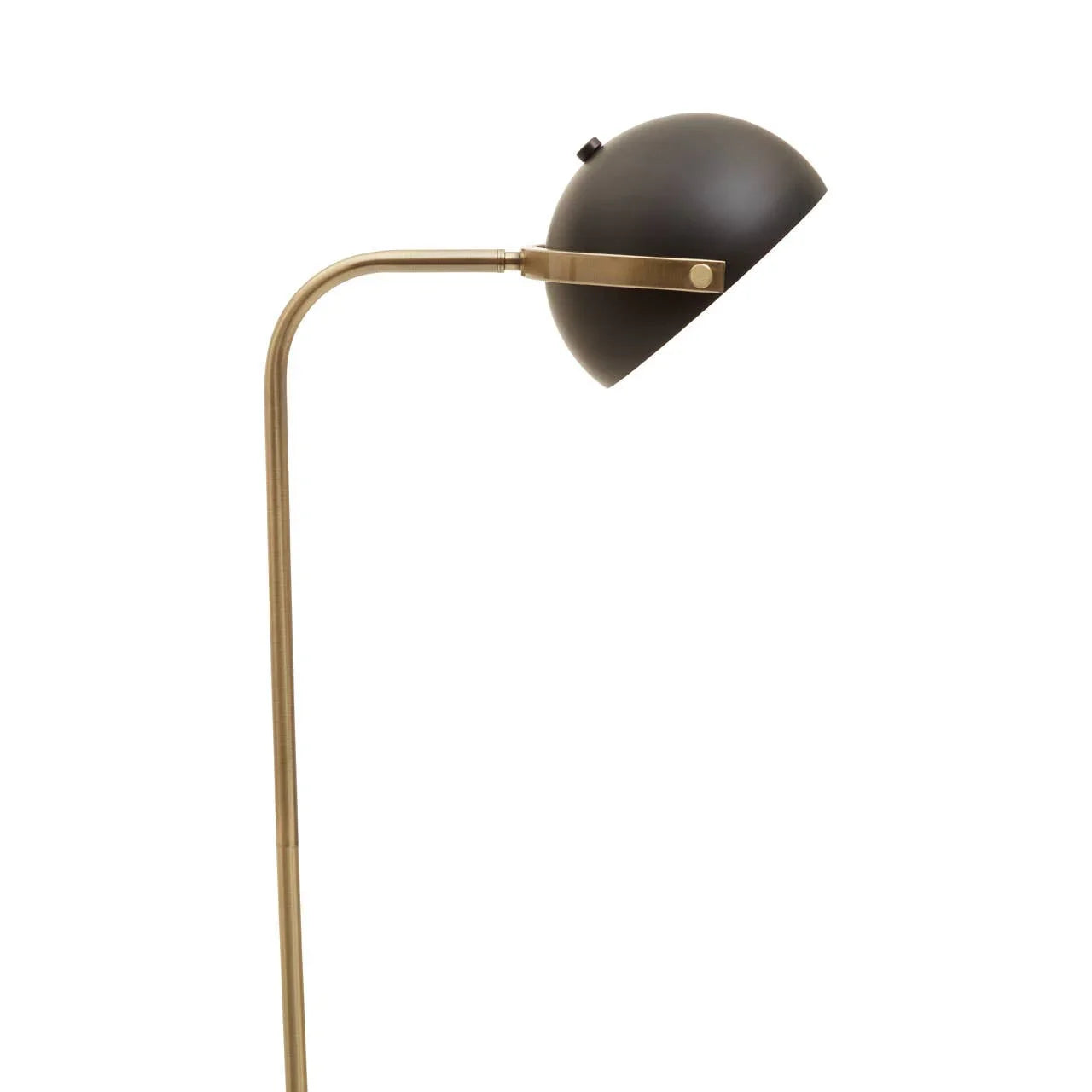 Sleek Brass Dome Floor Lamp
