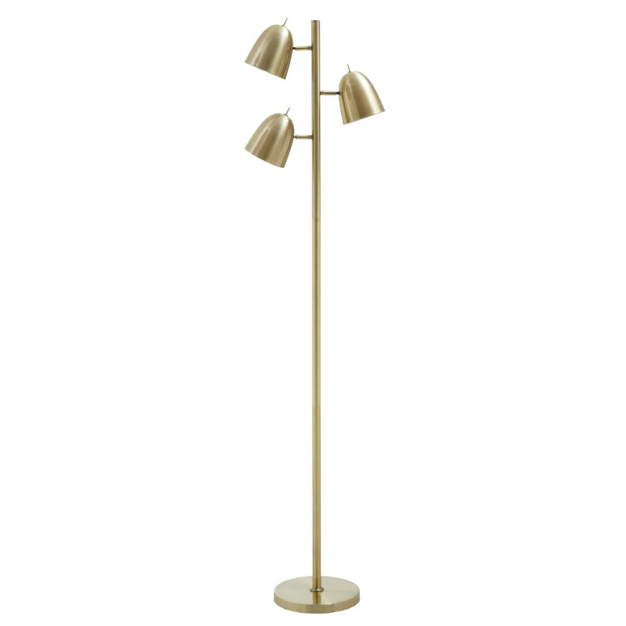 Modern Brass Spotlight Floor Lamp