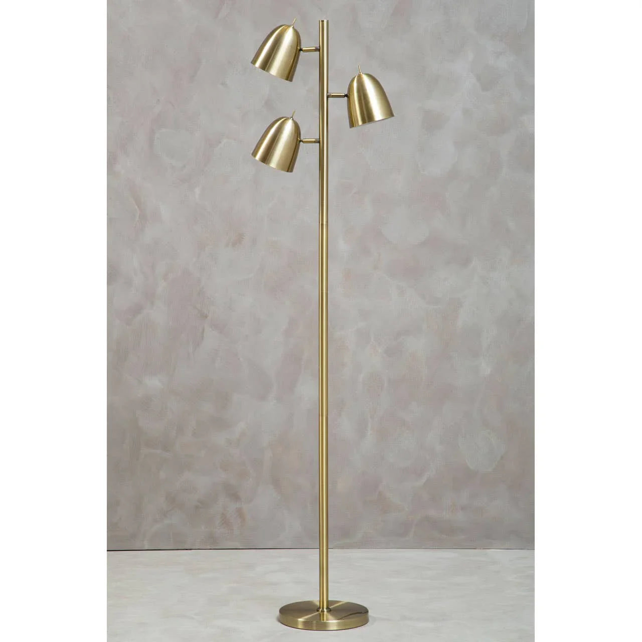 Modern Brass Spotlight Floor Lamp