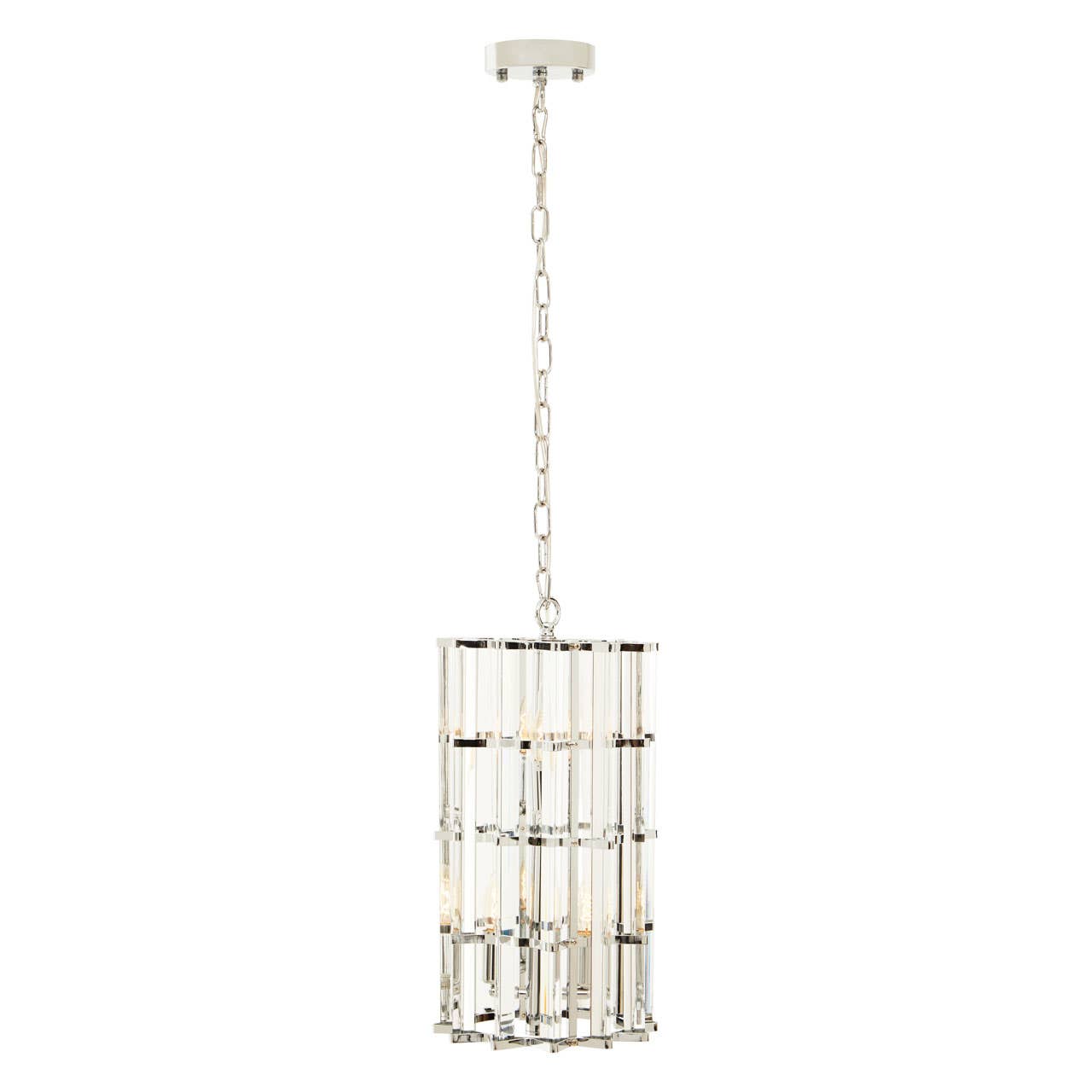 Crystal Prism Vertical Pendant Light
