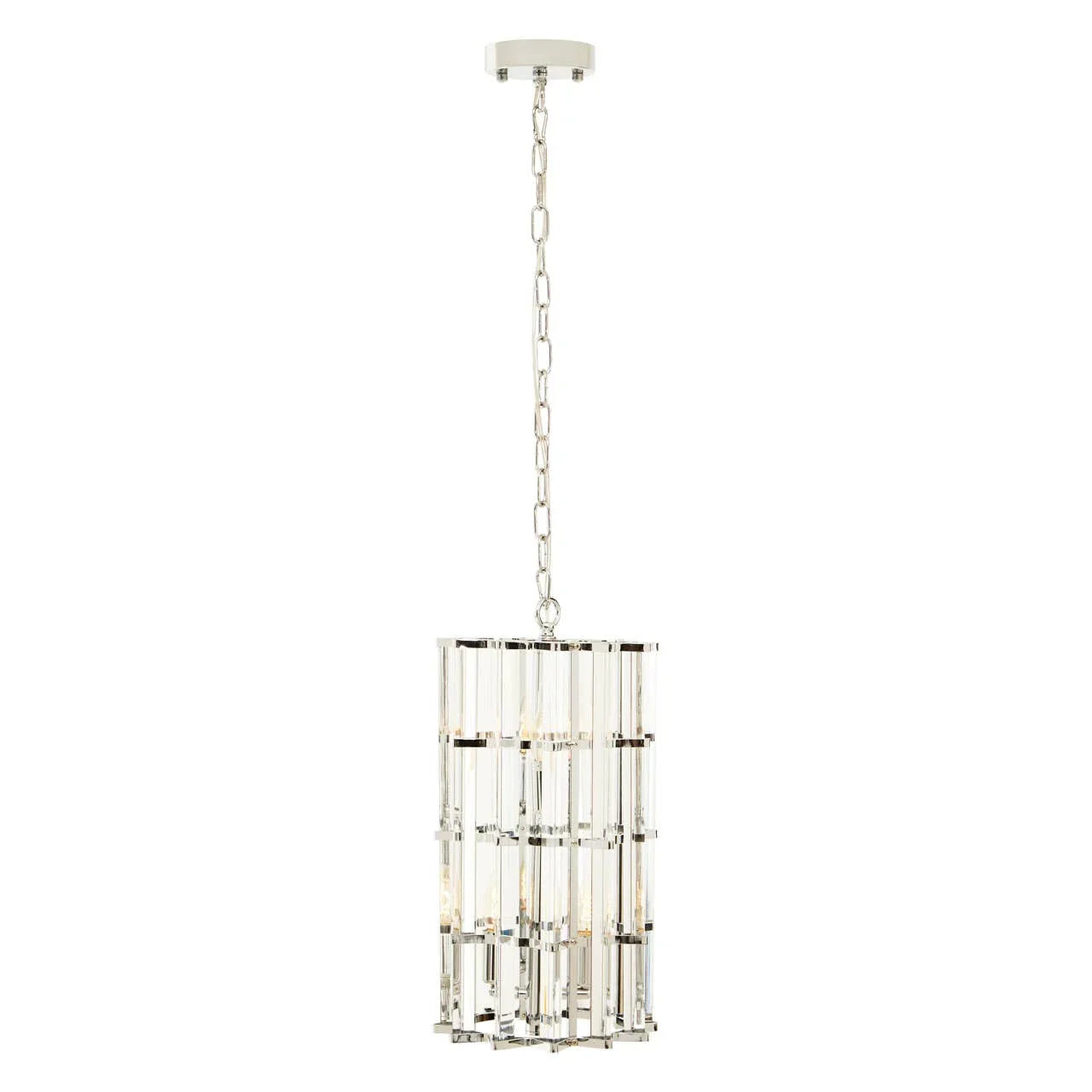 Crystal Prism Vertical Pendant Light