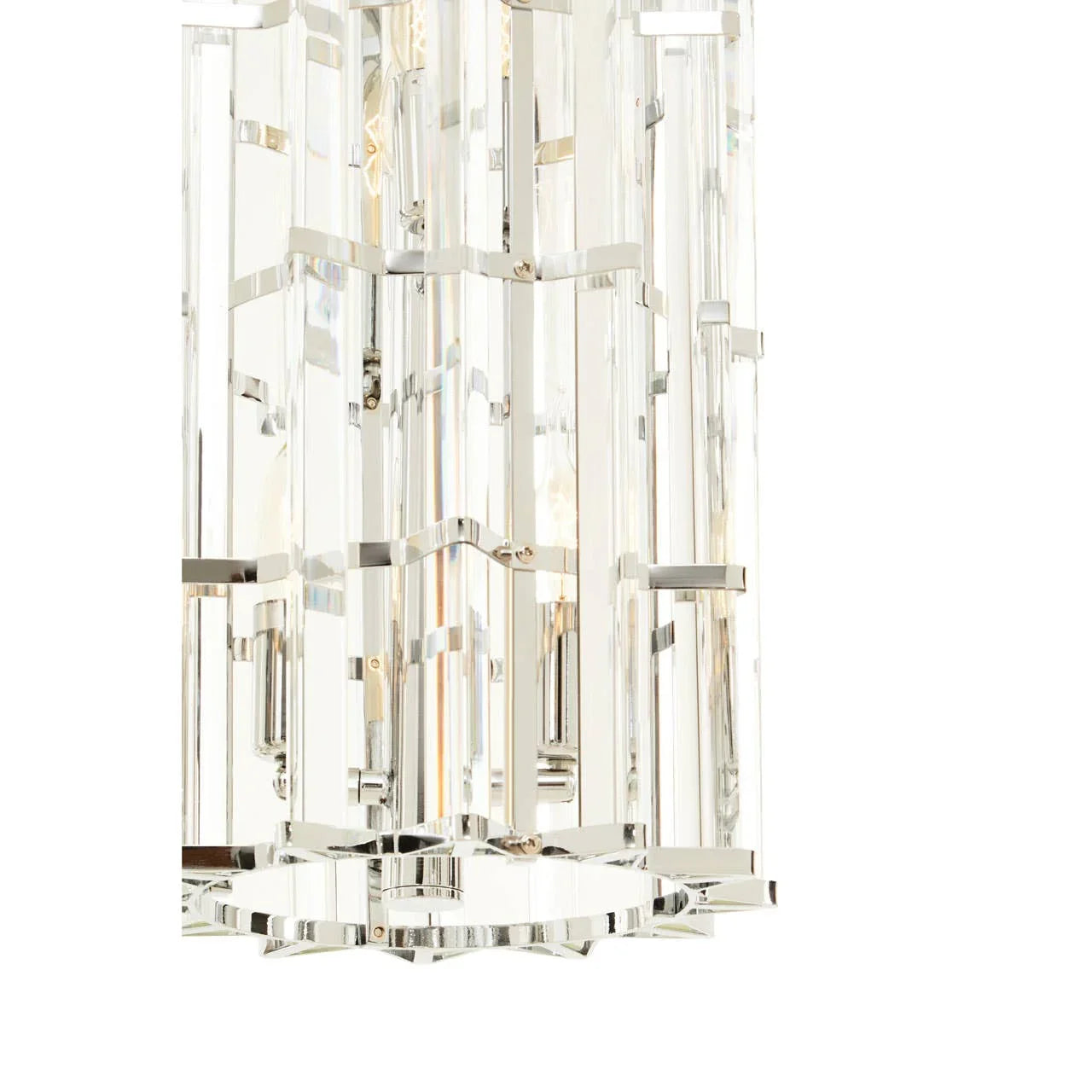 Crystal Prism Vertical Pendant Light