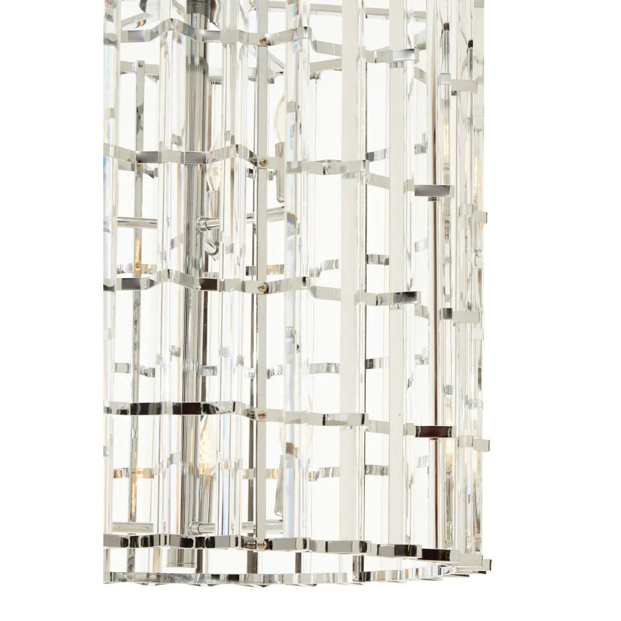 Prism Crystal Chrome Pendant Light