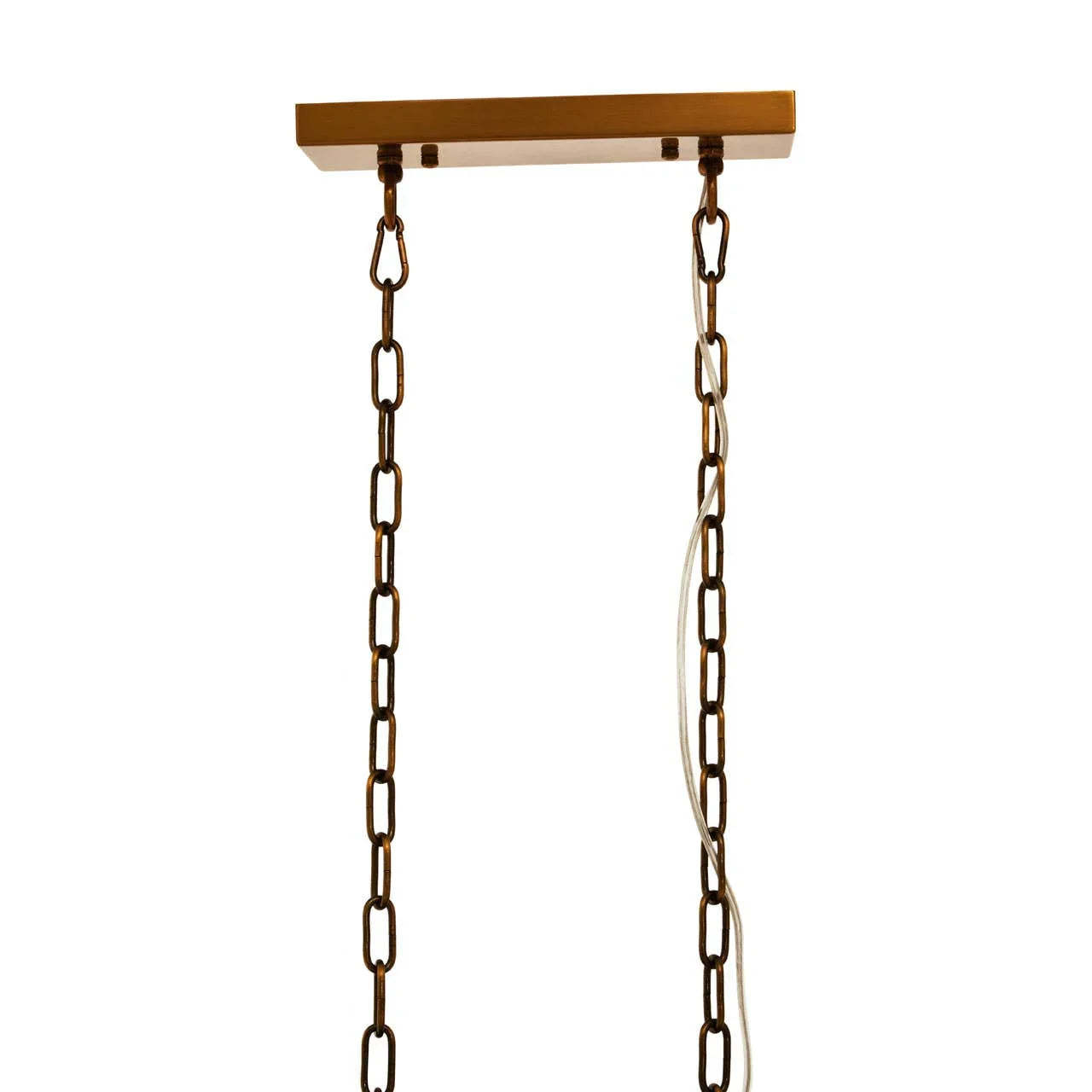 Brass Square Frame Pendant Light