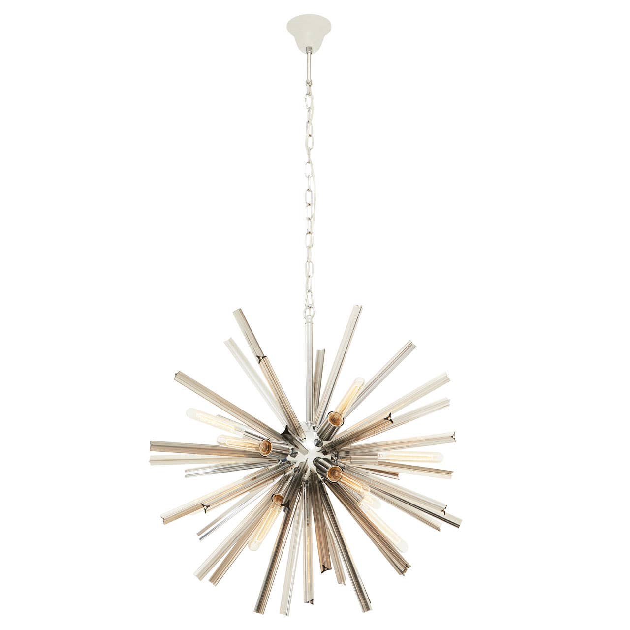 Elegant Smoke Grey Glass Light