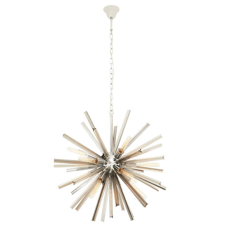 Elegant Smoke Grey Glass Light