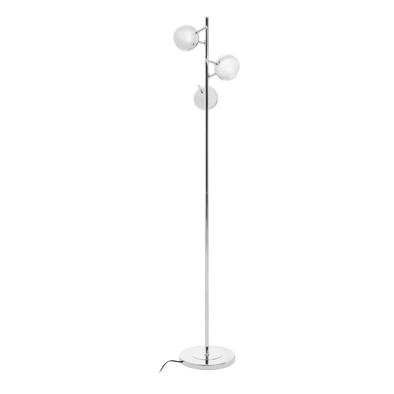 Tri-Light Chrome Floor Lamp