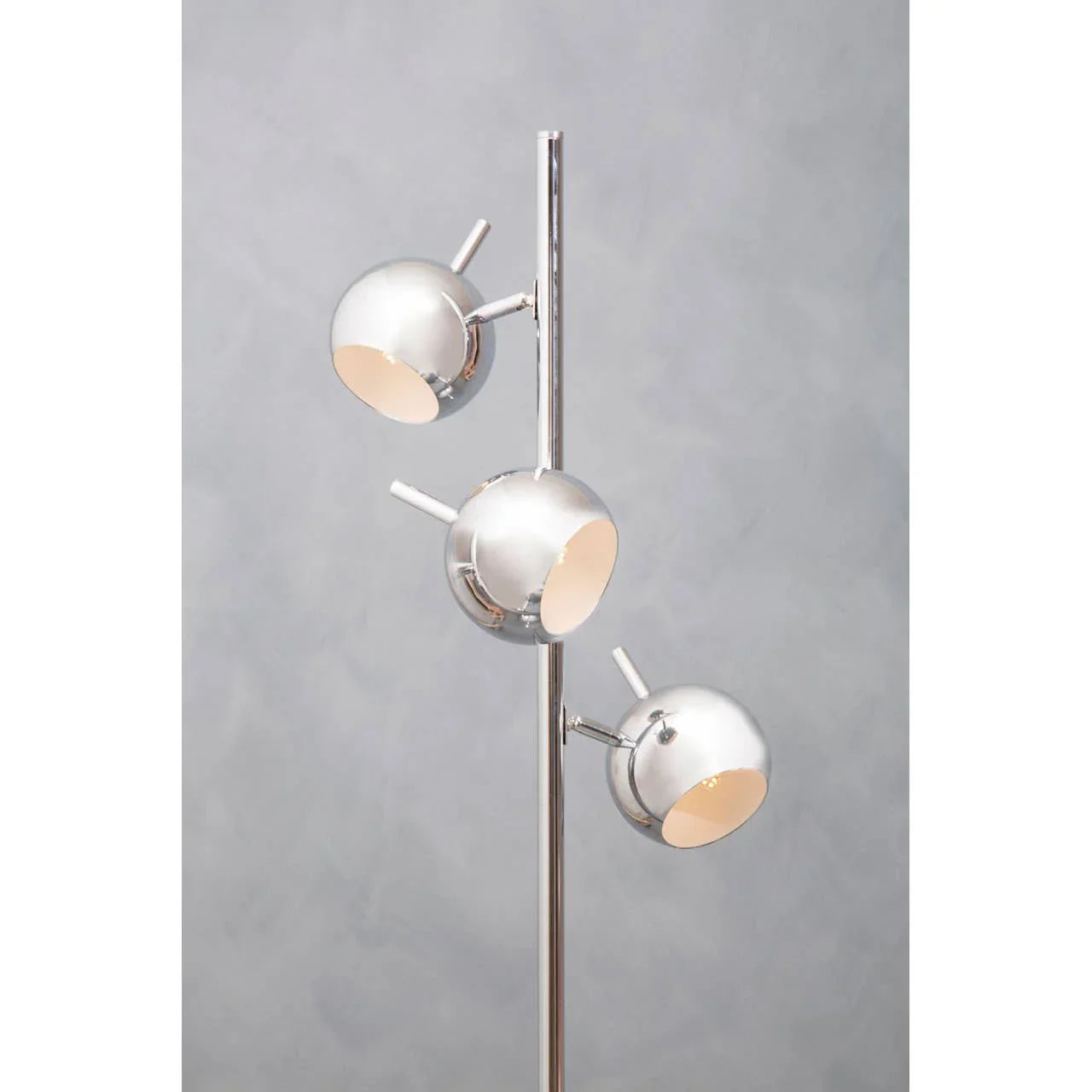 Tri-Light Chrome Floor Lamp