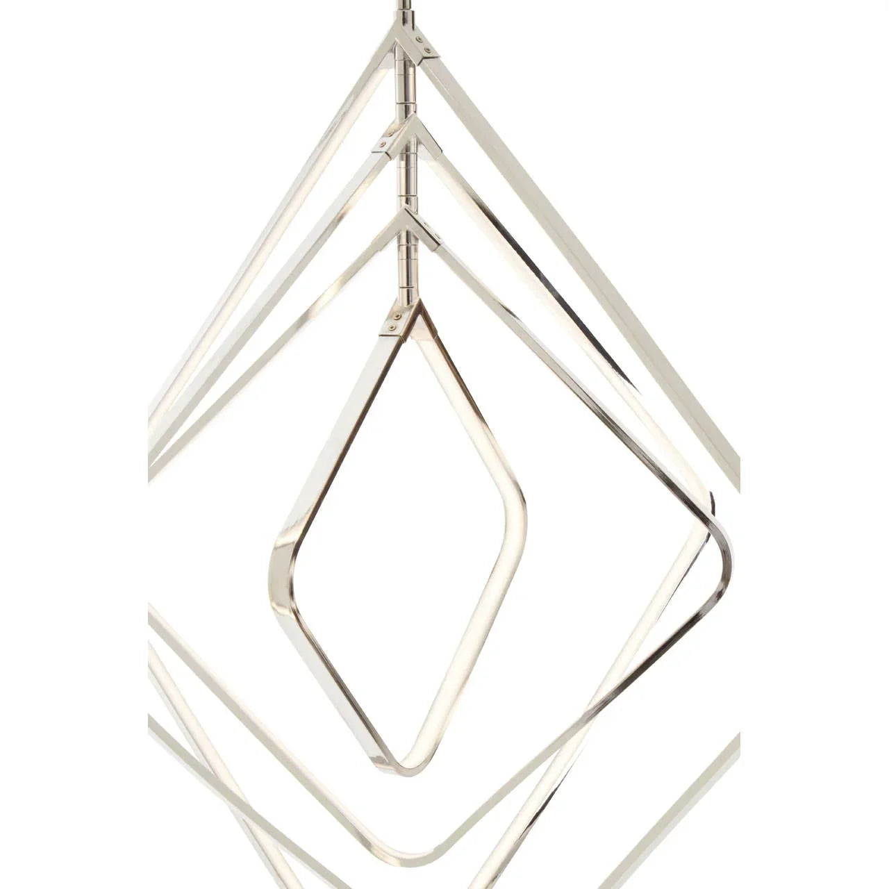 Geometric Chrome Pendant Light